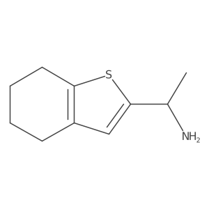 1-(4,5,6,7-Tetrahydro-1-benzothiophen-2-yl)ethan-1-amine结构式