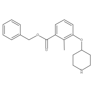 benzyl 2-methyl-3-(4-piperidyloxy)benzoate结构式
