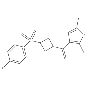 (2,5-Dimethylfuran-3-yl)(3-((4-fluorophenyl)sulfonyl)azetidin-1-yl)methanone Structure