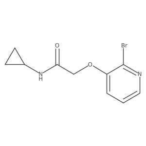 2-((2-Bromopyridin-3-yl)oxy)-N-cyclopropylacetamide Structure