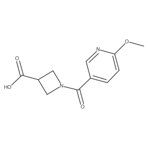 1-(6-Methoxypyridine-3-carbonyl)azetidine-3-carboxylic acid Structure