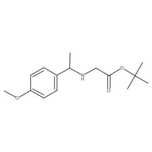 Tert-butyl 2-{[1-(4-methoxyphenyl)ethyl]amino}acetate结构式