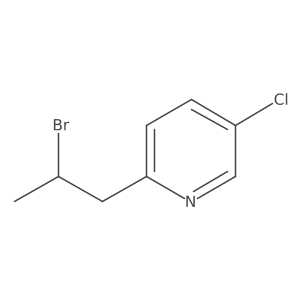 2-(2-Bromopropyl)-5-chloropyridine结构式