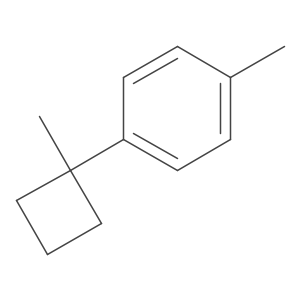 1-Methyl-4-(1-methylcyclobutyl)benzene结构式