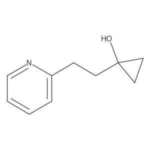 1-[2-(Pyridin-2-yl)ethyl]cyclopropan-1-ol结构式