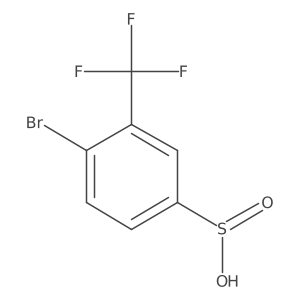 4-Bromo-3-(trifluoromethyl)benzenesulfinic acid结构式