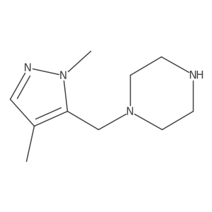 1-[(1,4-dimethyl-1H-pyrazol-5-yl)methyl]piperazine Structure
