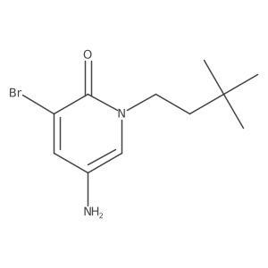 5-Amino-3-bromo-1-(3,3-dimethylbutyl)-1,2-dihydropyridin-2-one结构式
