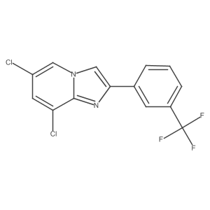 6,8-Dichloro-2-[3-(trifluoromethyl)phenyl]imidazo[1,2-a]pyridine结构式
