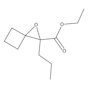 Ethyl 2-propyl-1-oxaspiro[2.3]hexane-2-carboxylate结构式
