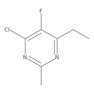 4-Chloro-6-ethyl-5-fluoro-2-methylpyrimidine Structure