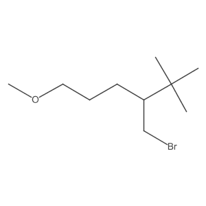 4-(Bromomethyl)-1-methoxy-5,5-dimethylhexane结构式