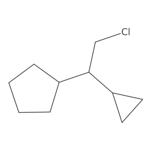 (2-Chloro-1-cyclopropylethyl)cyclopentane Structure