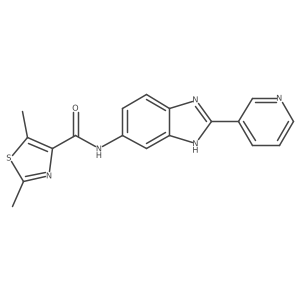 2,5-dimethyl-N-[2-(pyridin-3-yl)-1H-benzimidazol-6-yl]-1,3-thiazole-4-carboxamide Structure