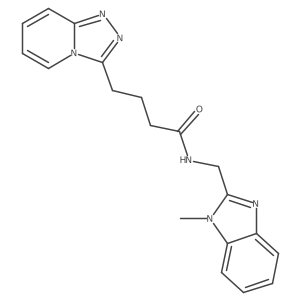 N-[(1-methyl-1H-benzimidazol-2-yl)methyl]-4-([1,2,4]triazolo[4,3-a]pyridin-3-yl)butanamide Structure