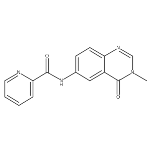 N-(3-methyl-4-oxo-3,4-dihydroquinazolin-6-yl)pyridine-2-carboxamide Structure
