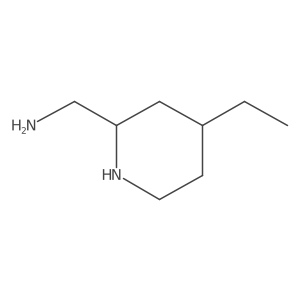 (4-Ethylpiperidin-2-yl)methanamine Structure