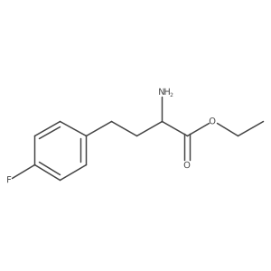 Ethyl 2-amino-4-(4-fluorophenyl)butanoate结构式