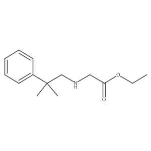 Ethyl 2-[(2-methyl-2-phenylpropyl)amino]acetate Structure