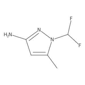 1-(difluoromethyl)-5-methyl-1H-pyrazol-3-amine结构式