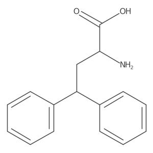 (s)-2-Amino-4,4-diphenylbutanoic acid Structure