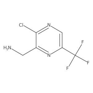 2-Pyrazinemethanamine, 3-chloro-6-(trifluoromethyl)-结构式
