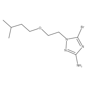 5-bromo-1-[2-(3-methylbutoxy)ethyl]-1H-1,2,4-triazol-3-amine Structure