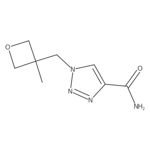 1-((3-Methyloxetan-3-yl)methyl)-1H-1,2,3-triazole-4-carboxamide Structure