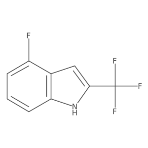 4-Fluoro-2-(trifluoromethyl)-1H-indole Structure