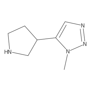 1-methyl-5-(pyrrolidin-3-yl)-1H-1,2,3-triazole Structure