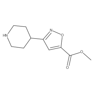 Methyl 3-(piperidin-4-YL)-1,2-oxazole-5-carboxylate Structure