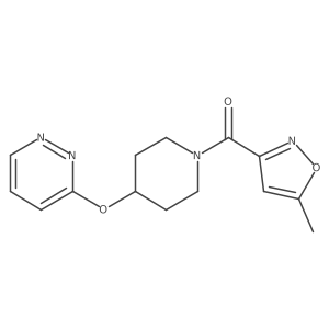 (5-Methylisoxazol-3-yl)(4-(pyridazin-3-yloxy)piperidin-1-yl)methanone结构式