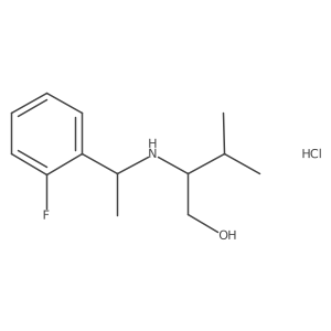 2-{[1-(2-Fluorophenyl)ethyl]amino}-3-methylbutan-1-ol hydrochloride Structure
