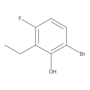 6-Bromo-2-ethyl-3-fluorophenol结构式