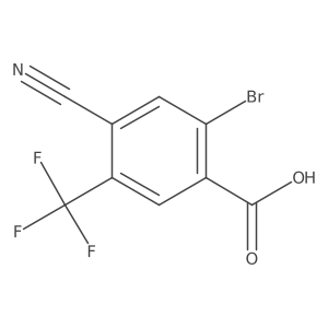 2-Bromo-4-cyano-5-(trifluoromethyl)benzoic acid Structure