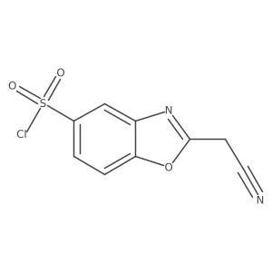2-(Cyanomethyl)benzo[d]oxazole-5-sulfonyl chloride Structure