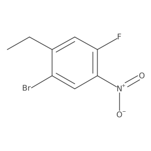 1-Bromo-2-ethyl-4-fluoro-5-nitrobenzene结构式