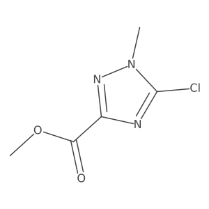 methyl 5-chloro-1-methyl-1H-1,2,4-triazole-3-carboxylate Structure