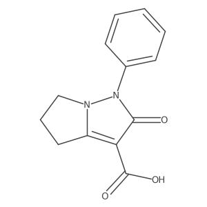 2-oxo-1-phenyl-2,4,5,6-tetrahydro-1H-pyrrolo[1,2-b]pyrazole-3-carboxylic acid结构式
