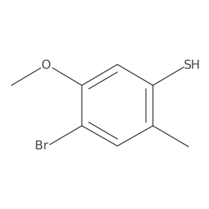 4-Bromo-5-methoxy-2-methylbenzenethiol Structure