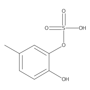 2-Hydroxy-5-methylphenyl hydrogen sulfate Structure