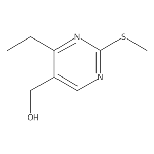 4-Ethyl-5-hydroxymethyl-2-methylthiopyrimidine结构式