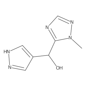 (1-Methyl-1H-1,2,4-triazol-5-yl)(1H-pyrazol-4-yl)methanol结构式