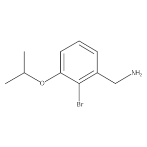 [2-Bromo-3-(propan-2-yloxy)phenyl]methanamine结构式