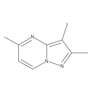 3-Iodo-2,5-dimethylpyrazolo[1,5-a]pyrimidine Structure