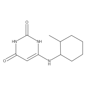 6-((2-methylcyclohexyl)amino)pyrimidine-2,4(1H,3H)-dione结构式