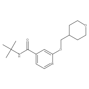 N-(tert-butyl)-2-((tetrahydro-2H-pyran-4-yl)methoxy)isonicotinamide Structure