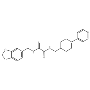 N1-(benzo[d][1,3]dioxol-5-ylmethyl)-N2-((1-(pyridin-4-yl)piperidin-4-yl)methyl)oxalamide Structure