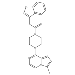2-(Benzo[d]isoxazol-3-yl)-1-(4-(3-methyl-[1,2,4]triazolo[4,3-a]pyrazin-8-yl)piperazin-1-yl)ethanone结构式