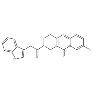 2-(2-(1H-indol-3-yl)acetyl)-8-chloro-3,4-dihydro-1H-dipyrido[1,2-a:4',3'-d]pyrimidin-11(2H)-one Structure